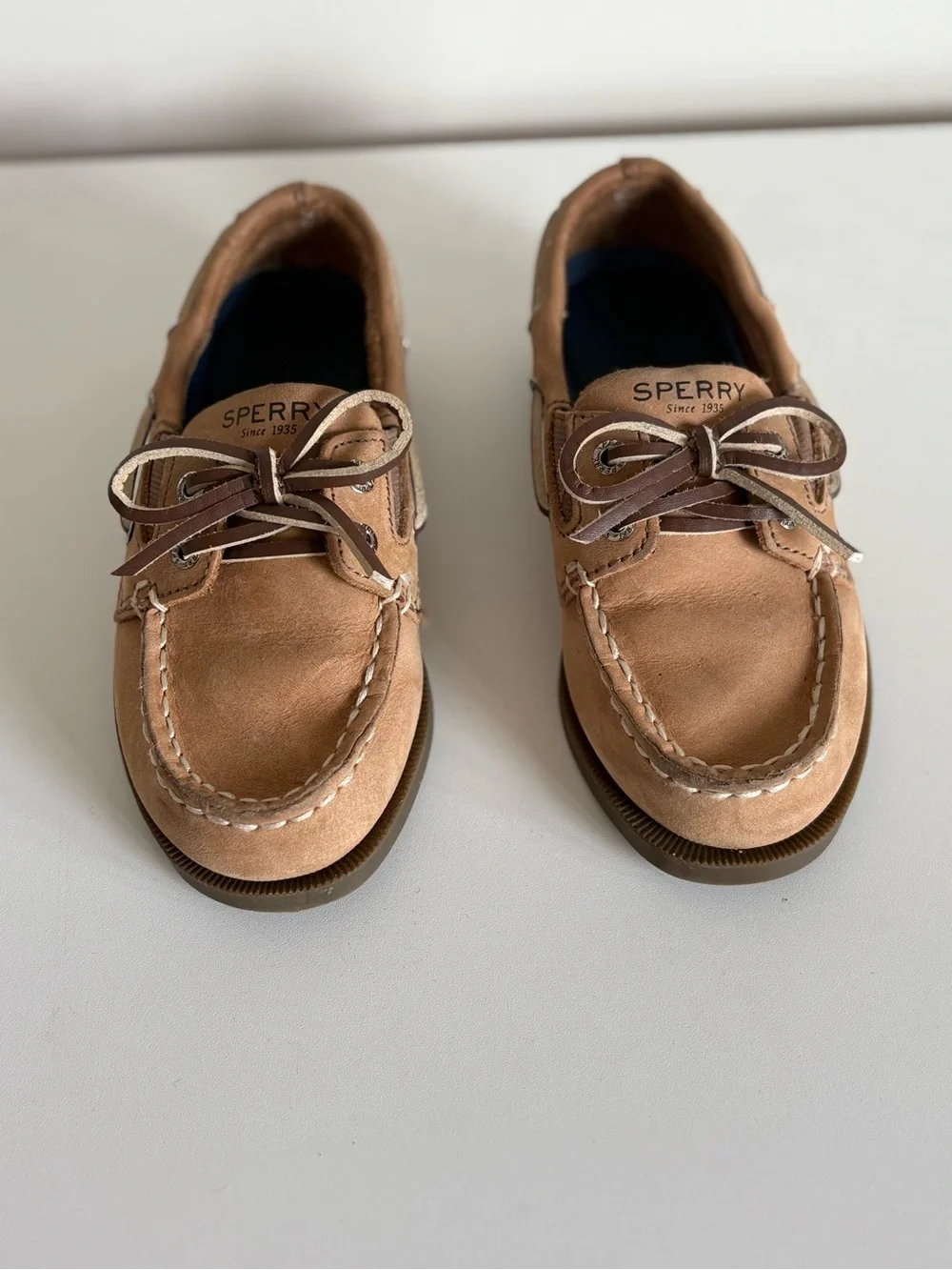Sperry Kids Tan Brown Boat Shoes
